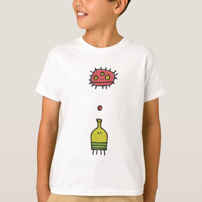 Doodle Jump Monster Enfants T-shirt (Devant)
