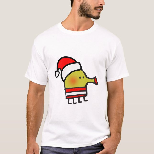 Doodle Jump Weihnachtsmann Mens T - Shirt (Vorderseite)