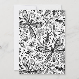 Doodle-Käfer auf dunkelblau