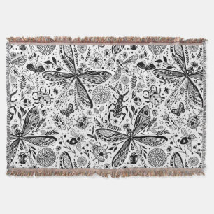 Doodle-Käfer auf dunkelblau Decke