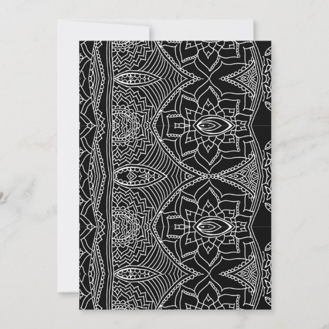 Doodle-Karte Feiertagskarte (Vorderseite)