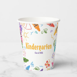 Doodle Kindergarten Graduierungsparty Pappbecher