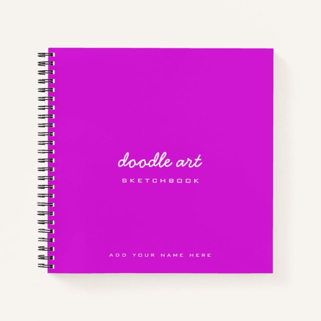 Doodle-Kunstskizze Notizbuch (Vorderseite)
