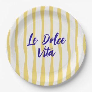 Doodle La Dolce Vita Sommergruß  Pappteller