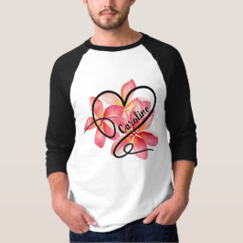 Doodle Liebe Herz und Blume T-Shirt