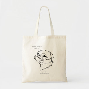 Doodle Line Art Mops Design Ihre eigene Tasche