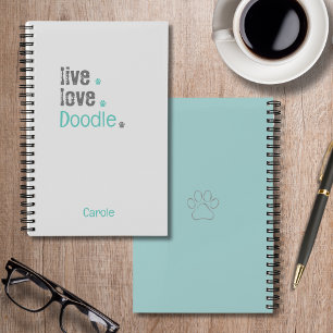 Doodle Lover Live Love Hard Cover Carnet Spiral