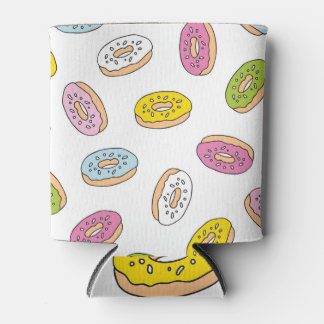 Doodle macht Muster, nahtloses Design. Dosenkühler