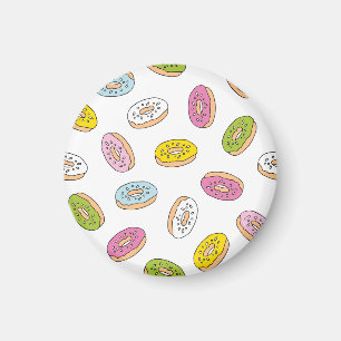 Doodle macht Muster, nahtloses Design. Magnet