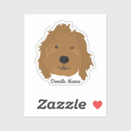 Doodle Mama Goldendoodle Aufkleber