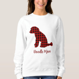 Doodle Mama Labradoodle in Buffalo Karo Kariert Sweatshirt