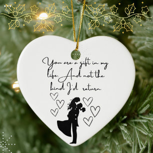 Doodle Merry und verheiratete Weihnachten Keramik Ornament