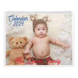Doodle Niedlich & Friendly Baby Wall Calendar 2024 Kalender