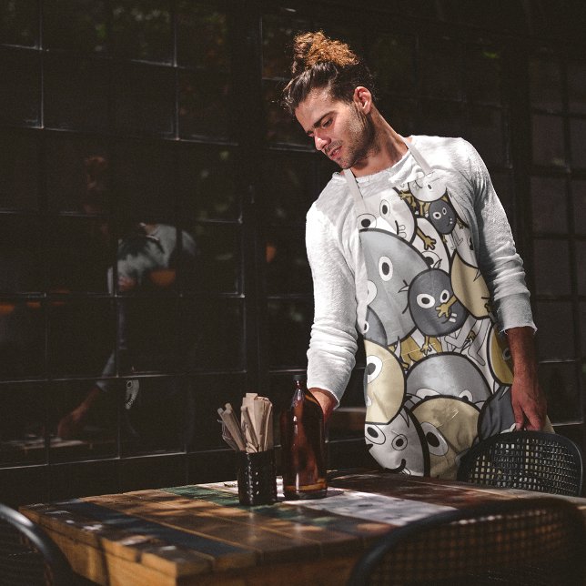 Doodle-Niedliche Monster Schürze (Von Creator hochgeladen)