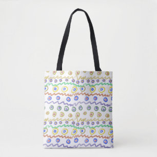 Doodle-Ornamente Tasche