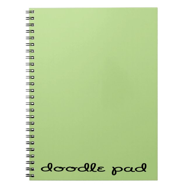 Doodle Pad Green Notizblock (Vorderseite)