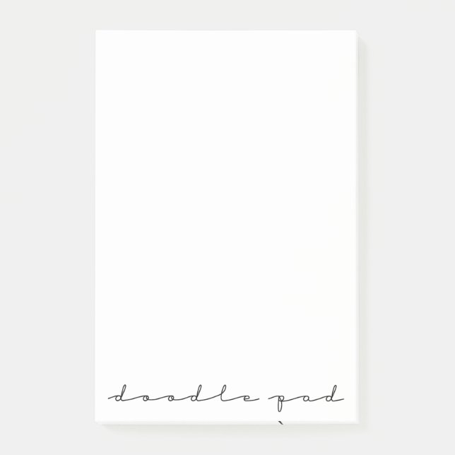 Doodle Pad Post-it Klebezettel (Vorderseite)