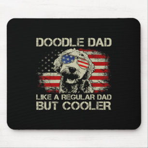 Doodle Papa wie ein normaler Papa, aber cooler Gol Mousepad
