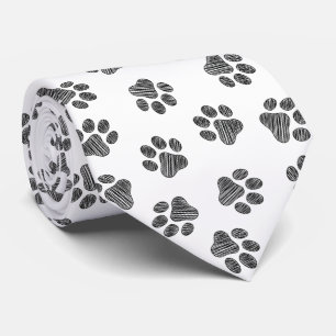 Doodle Paws, Dog Paws, Black Paws Krawatte