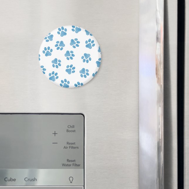 Doodle Paws, Dog Paws, Blue Paws Magnet (In Situ (Kühlschrank))