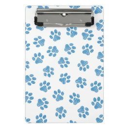 Doodle Paws, Dog Paws, Blue Paws Mini Klemmbrett
