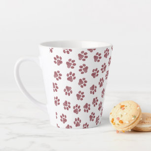 Doodle Paws, Dog Paws, Burgund Paws Milchtasse