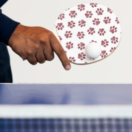 Doodle Paws, Dog Paws, Burgund Paws Tischtennis Schläger