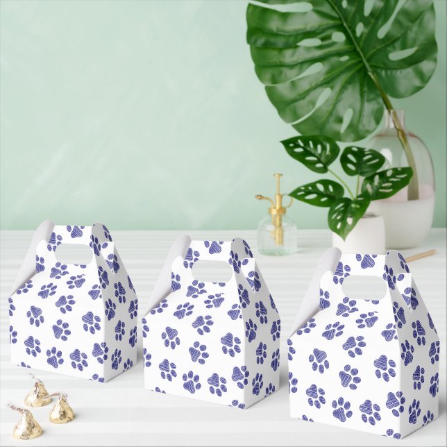 Doodle Paws, Hundepaws, blaue Paws, undurchsichtig Geschenkschachtel (Zahlreiche)