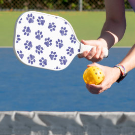Doodle Paws, Hundepaws, blaue Paws, undurchsichtig Pickleball Schläger