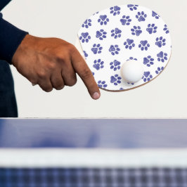 Doodle Paws, Hundepaws, blaue Paws, undurchsichtig Tischtennis Schläger