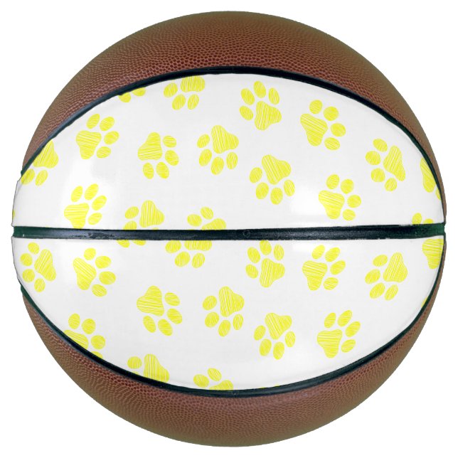 Doodle Paws, Hundepaws, gelbe Paare Basketball (Vorderseite)
