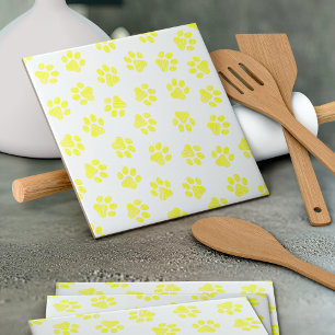 Doodle Paws, Hundepaws, gelbe Paare Fliese