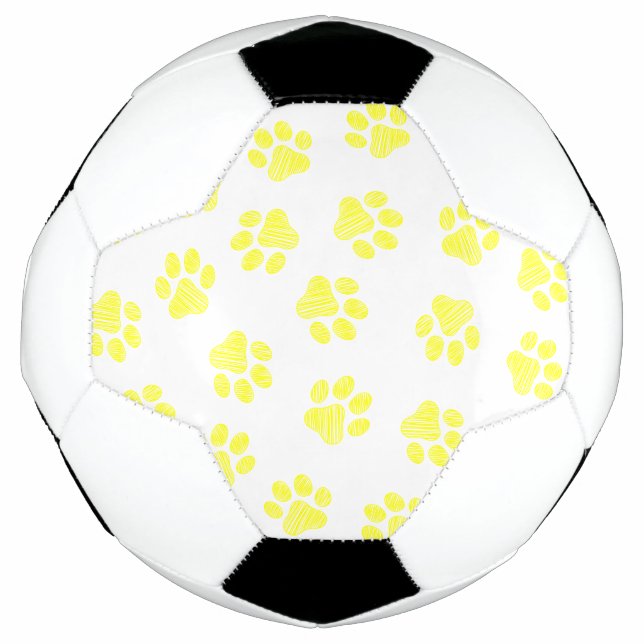 Doodle Paws, Hundepaws, gelbe Paare Fußball (Vorderseite)