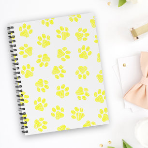 Doodle Paws, Hundepaws, gelbe Paare Notizblock