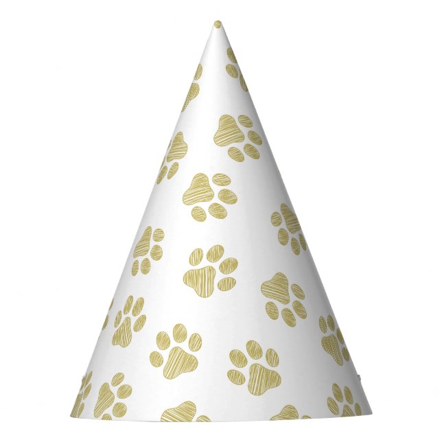 Doodle Paws, Hundepaws, Goldpaare Partyhütchen (Vorderseite)