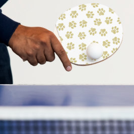 Doodle Paws, Hundepaws, Goldpaare Tischtennis Schläger