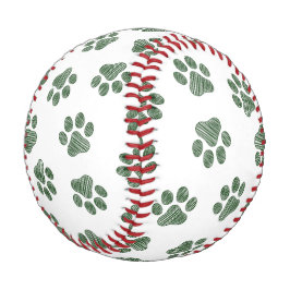 Doodle Paws, Hundepaws, grüne Paws Baseball