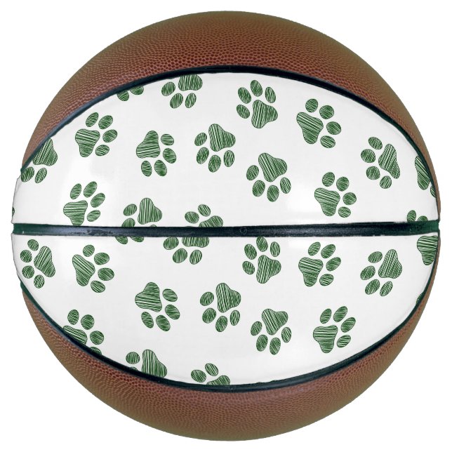 Doodle Paws, Hundepaws, grüne Paws Basketball (Vorderseite)