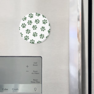 Doodle Paws, Hundepaws, grüne Paws Magnet