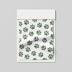 Doodle Paws, Hundepaws, grüne Paws Stoff