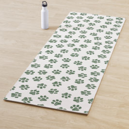 Doodle Paws, Hundepaws, grüne Paws Yogamatte