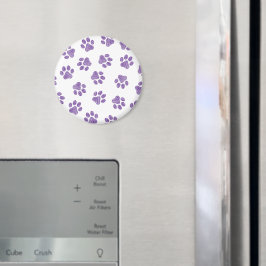 Doodle Paws, Hundepaws, Lila Paare Magnet