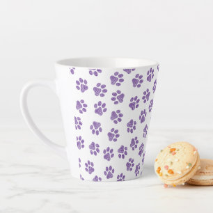 Doodle Paws, Hundepaws, Lila Paare Milchtasse
