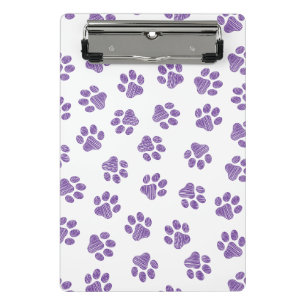 Doodle Paws, Hundepaws, Lila Paare Mini Klemmbrett