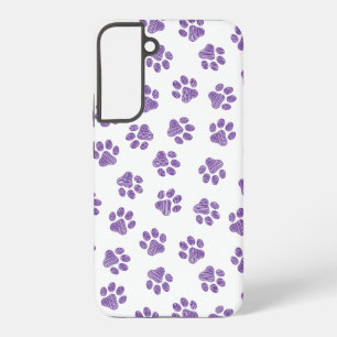 Doodle Paws, Hundepaws, Lila Paare Samsung Galaxy Hülle