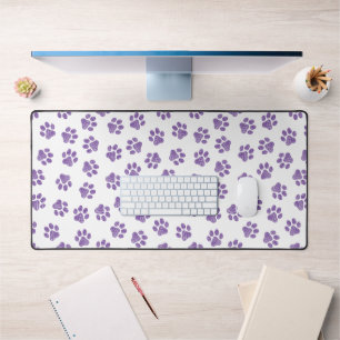Doodle Paws, Hundepaws, Lila Paare Schreibtischunterlage
