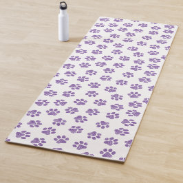 Doodle Paws, Hundepaws, Lila Paare Yogamatte