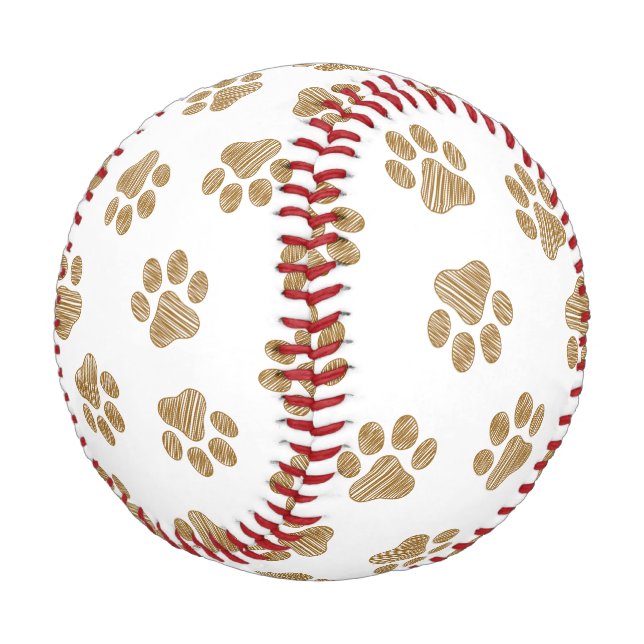 Doodle Paws, Hundepaws, orange Goldpaws Baseball (Schrägansicht)