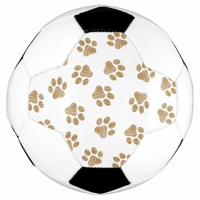 Doodle Paws, Hundepaws, orange Goldpaws Fußball (Vorderseite)