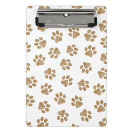 Doodle Paws, Hundepaws, orange Goldpaws Mini Klemmbrett